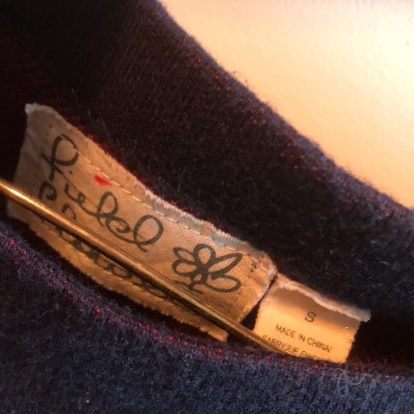 NWOT Sz S Anthropologie Poppy Pocket Tunic navy - Picture 5 of 8